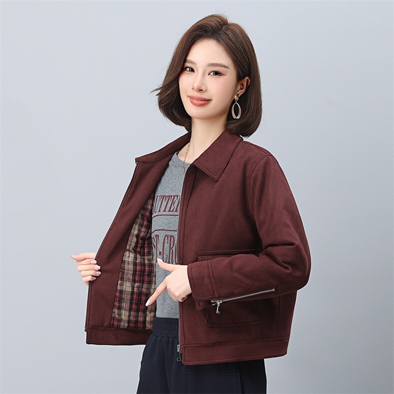 叶笙衣1186麂皮绒加棉加厚外套,女装棉衣/棉服,叶笙衣
