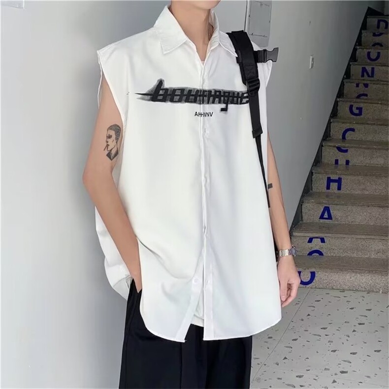 青春流行标准无袖翻领马甲AC616P30,男装背心/马甲,星座1116-2