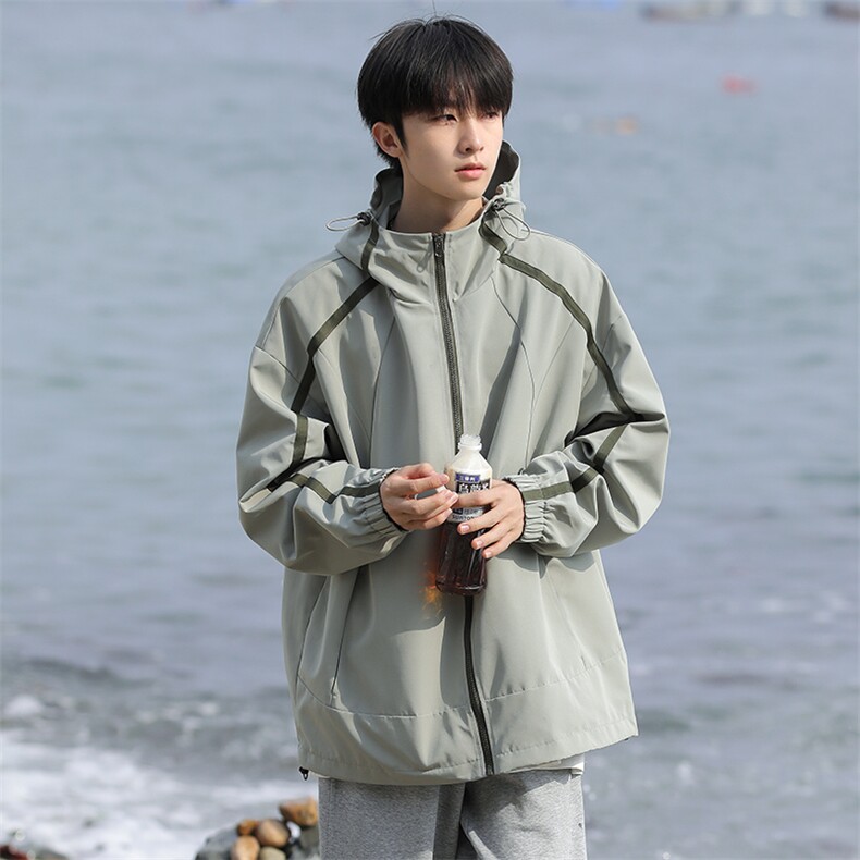 秋季新款美式山系休闲工装冲锋衣潮流夹克外套JK9265-P75控119,男装夹克,电商A128