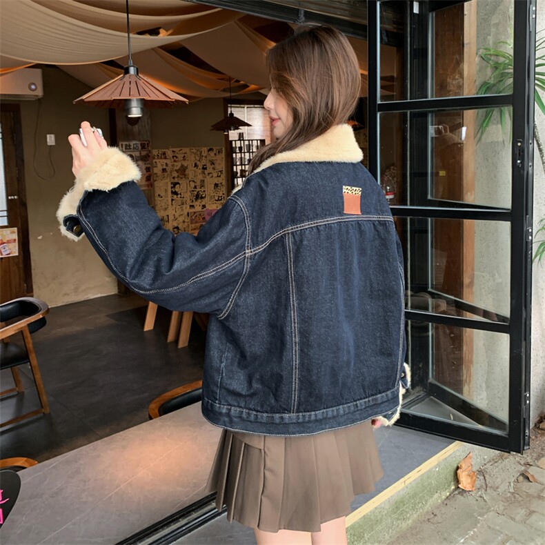 新款主推牛仔加毛毛外套2650-P175-K268,女装短外套,2C129