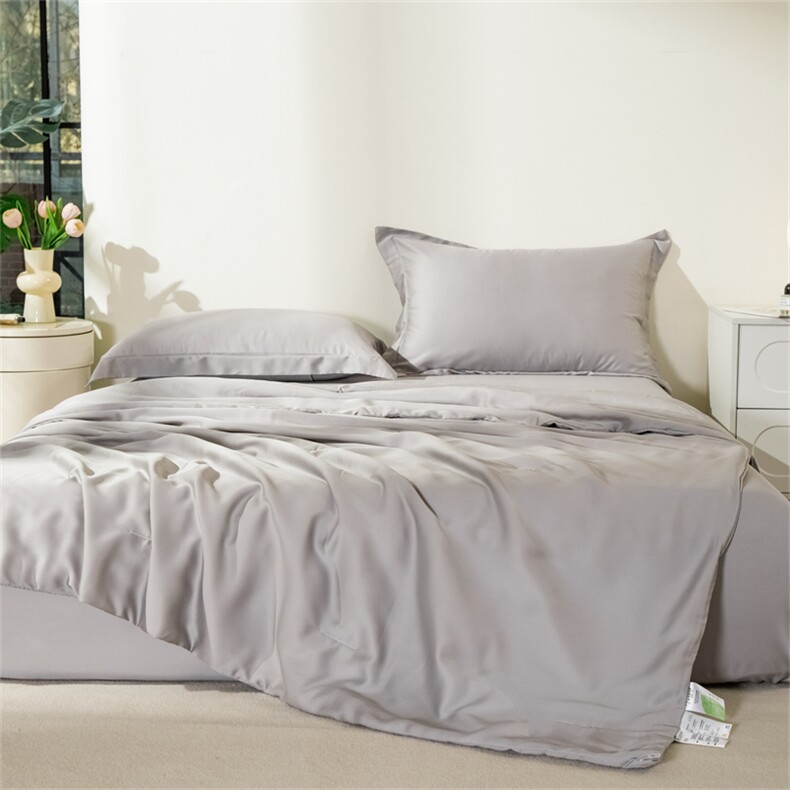 新款60s莱赛尔大豆夏被四件套，被套/被芯，一起卖家纺