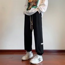 特P28基础休闲裤美式新款贴标卫裤复古运动束脚裤9767-特P28，男装休闲裤，星座205-1