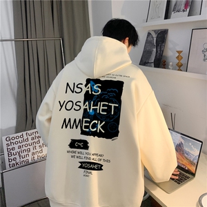 INS潮流美式太空旅行印花宽松休闲连帽卫衣JK23394特p35-控58图片