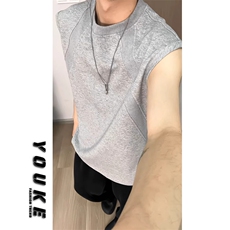 网图T510-特P15原版品质拼接抗皱无袖背心T510，男装背心/马甲，星座1811B