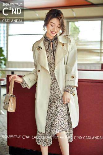 春款风衣，女装风衣，卡帝蓝黛