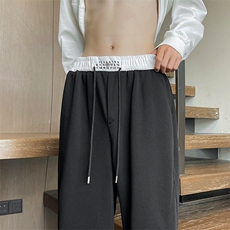 YK86099-P3555%棉45%聚酯纤维藏青色美式拼接卫裤男秋冬季，男装休闲裤，电商A086-1