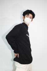 明星私服美式机车潮流打底长袖T恤双领口小众打底卫衣特P45，男装T恤，电商B319