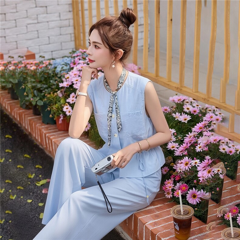 2026年夏季两件套女,女装套装/套裙,浪花E族（衣布洛）