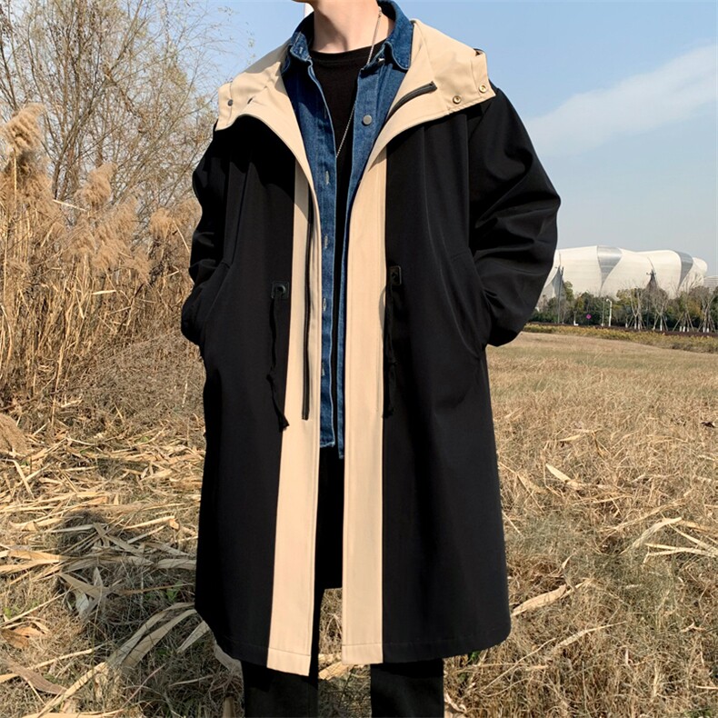 4W件长年大货冲锋风衣男中长款大衣男F996薄P95加棉P115外景F,男装风衣,星座401