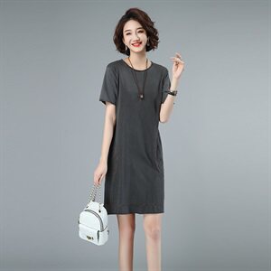 2024夏款新款拼接大码女装连衣裙3202款
