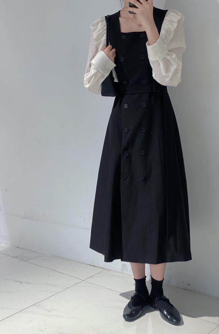 拼接连衣裙，女装连衣裙，驿谷