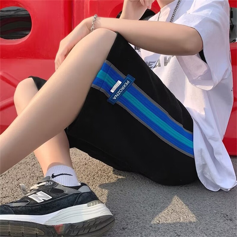五分裤休闲裤直筒男气质青春流行运动裤时尚潮牌潮潮流DKK74-P26,男装休闲裤,星座1109-3