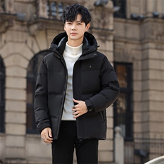 冬装短款90%鹅绒羽绒服连帽男士防寒外套羽绒服H85-P245388元，男装羽绒服，星座1210A