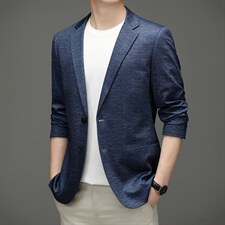 春秋季西服男中年爸爸秋装外套休闲时尚百搭小西装中老年单西男装，男装西服，电商B212（原钱塘6029）