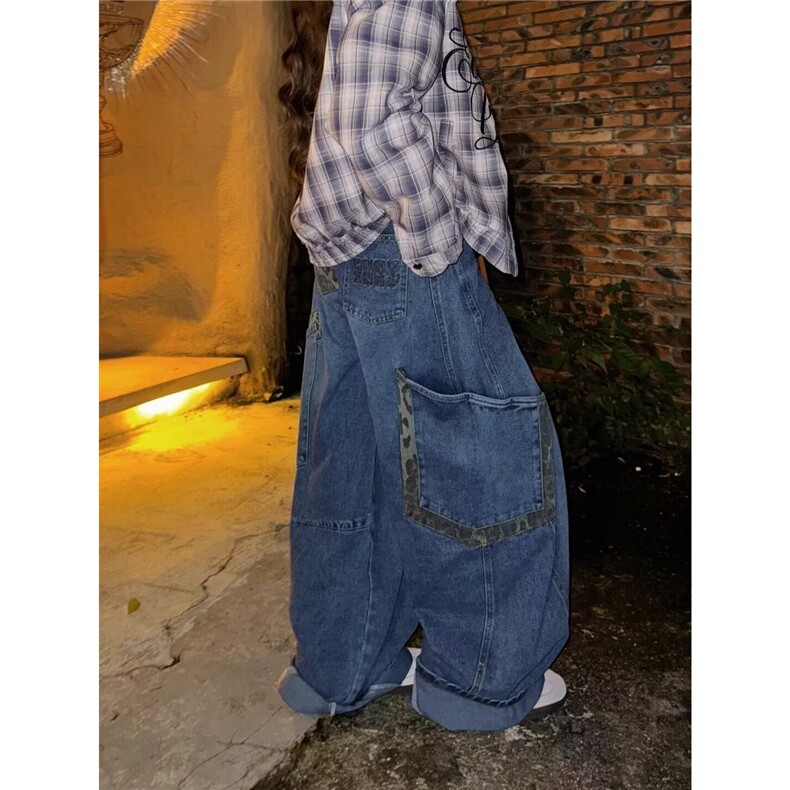 百搭时尚流行日系简约牛仔裤文艺原宿慵懒气质ins潮流新款,男装牛仔裤,星座506A