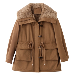 现货主推25冬装新羊羔毛加厚派克服衣珂纱朗2D044-817-P215-K325图片