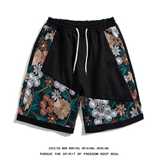 1白底短裤男大码M-5XL短裤女男士中裤男潮流五分裤DK7791P45控59，男装牛仔裤，星座226-2