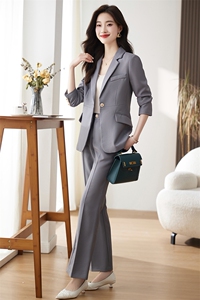 西装套装女2025春装新款高级感职业气质女神范正装西服外套两件套图片