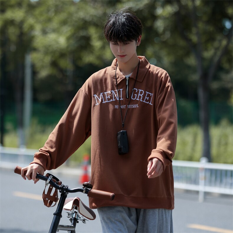 2025秋装美式华夫格翻领刺绣卫衣外套618A-WT20-P48控65,女装短外套,星座914-4