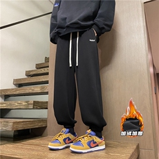秋冬新款字母刺绣束脚卫裤K23512-P45控58加绒K23512JR-p55控68，男装休闲裤，电商B315