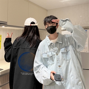 牛仔夹克男大码牛仔外套男茄克 NJ77330-P60加绒款-P75图片