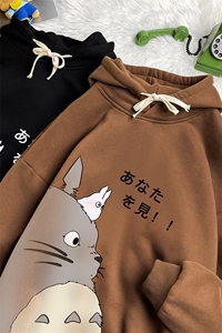 WY2150-P35 加绒款-P40 纯棉连帽卫衣男大码运动帽衫宽松薄图片