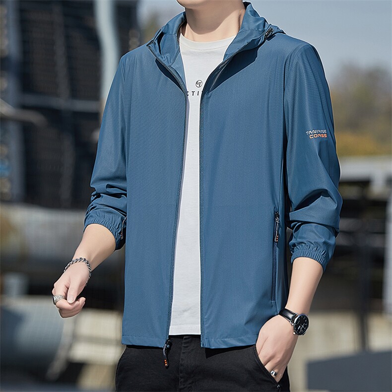 CRRR-FS3226钱塘2020-1夏季新款男士外套时尚连帽防晒服主推P55,男装防晒衣,钱塘207-1