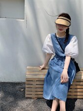 牛仔连衣裙，女装连衣裙，肆尔