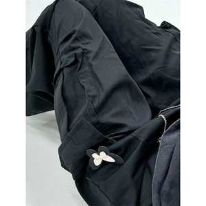KB327ZZ-特48 美式高街蝴蝶腰带工装裤男女款ins潮牌宽松阔腿长裤图片