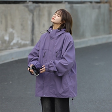2024春季新款现货户外连帽夹克男冲锋衣外套JK814-P80，男装夹克，星座1204-3