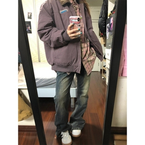 【有货】cleanfit紫色底特律外套男高级感工装夹克8158HH-特P65图片