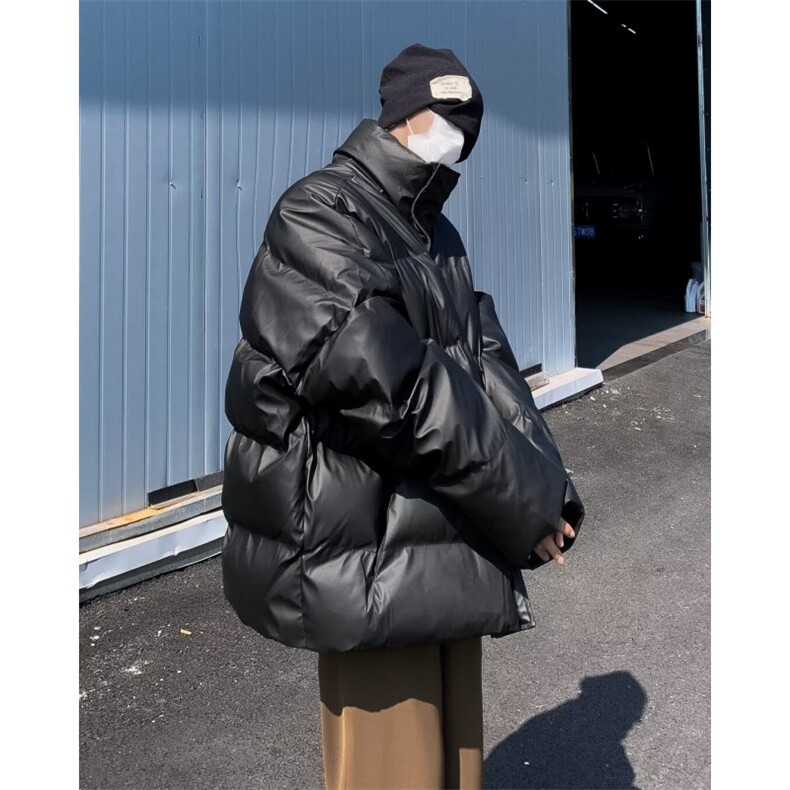 情侣款立领宽松面包服外套男韩版简约M8143P90,女装短外套,星座1116-2