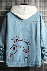 牛仔夹克男大码牛仔外套男茄克NJ77236-P60加绒款-P75，男装夹克，电商A040A