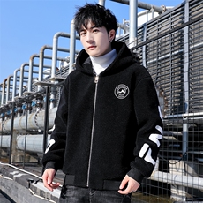 冬季羊羔绒棉衣男潮流时尚青少年羊羔绒外套MY2305-P100，男装棉衣，星座210-3
