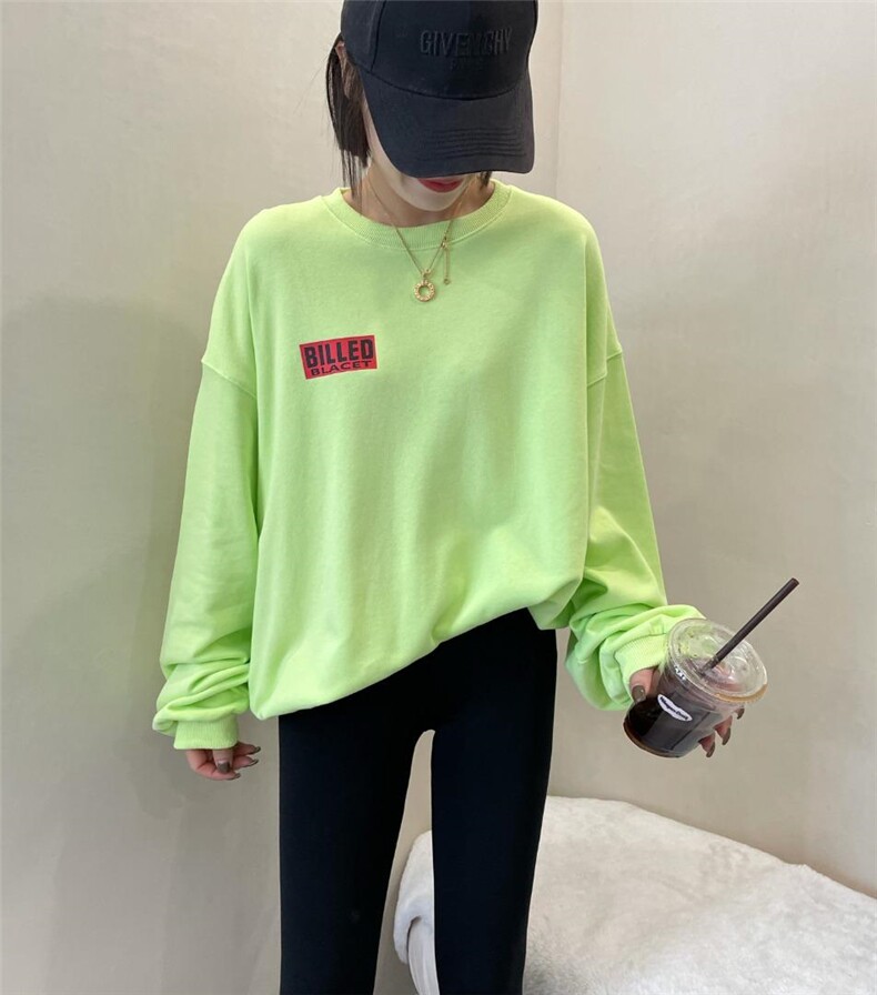 印花大版卫衣，女装卫衣/绒衫，纽芮