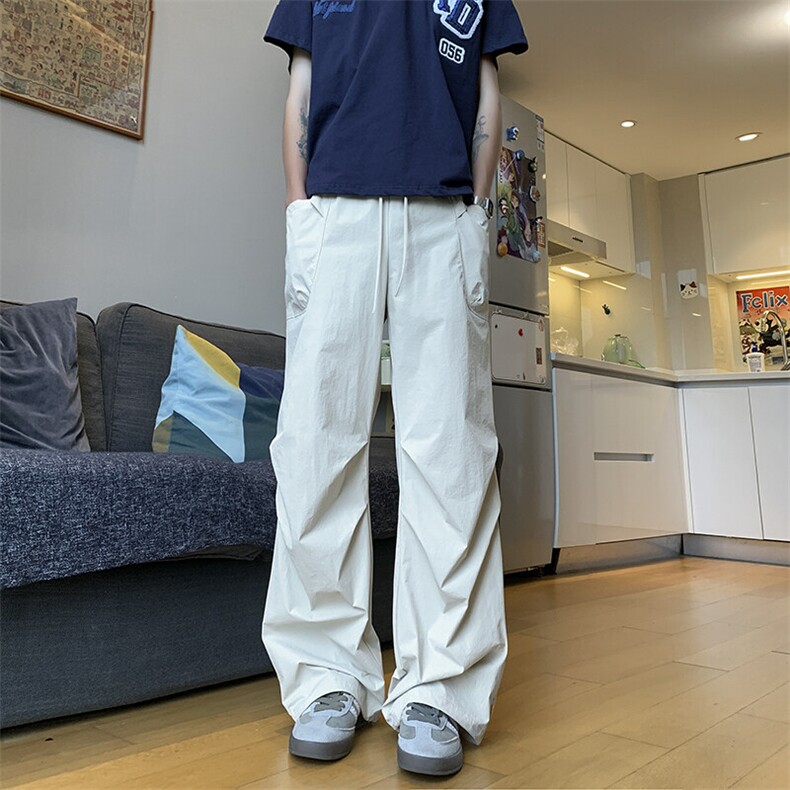 夏季新款防晒凉感冰丝微弹伞兵工装休闲裤XZ604-K208-特P35控68,男装防晒衣,星座604