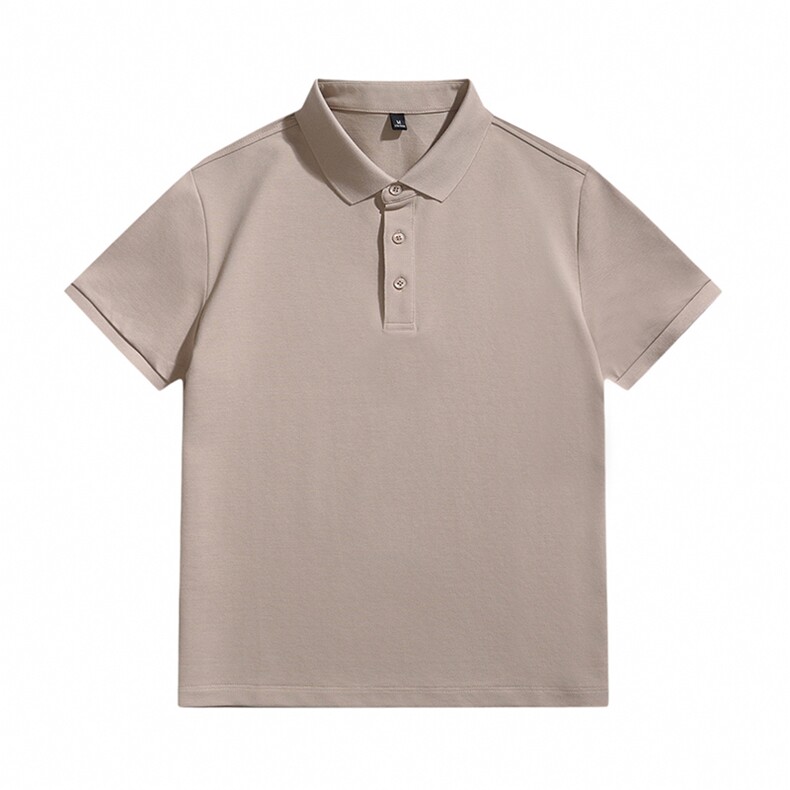品质常年款得物白底图纯色光版翻领短袖polo衫男t恤T0257-特P40，男装T恤，电商D342-2