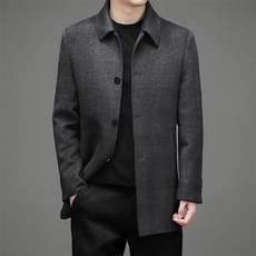 CSYM92730钱塘2020-2中年冬季厚款商务休闲翻领新款夹克P300，男装夹克，钱塘207-2