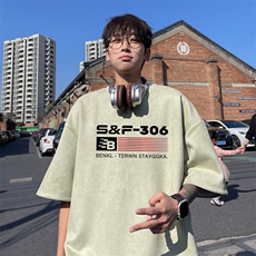 麂皮绒！重磅麂皮绒短袖t恤男JPDX185-特P19控38，男装T恤，电商B367