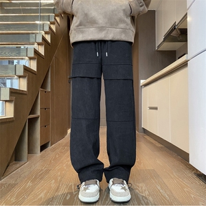 抖音品质秋冬新款潮流灯芯绒宽松休闲裤卫裤B315-K830-特p35控68图片