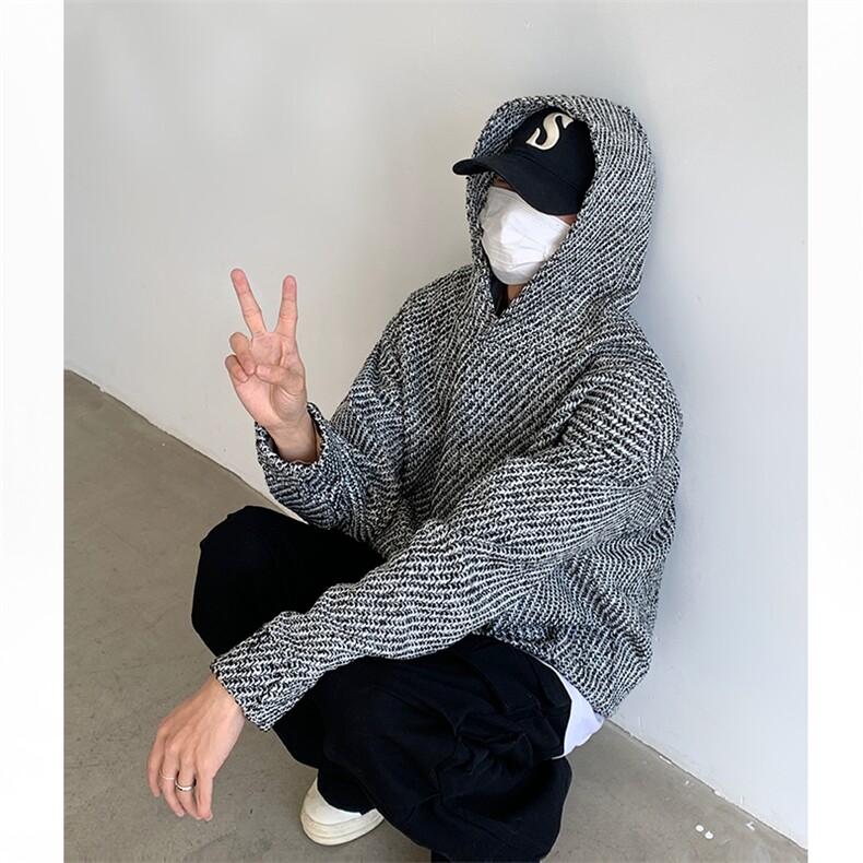 小香风套头卫衣男女潮流休闲百搭连帽卫衫宽松上衣WY03-P65,男装卫衣,电商B327
