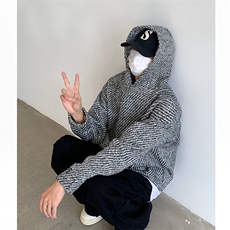 小香风套头卫衣男女潮流休闲百搭连帽卫衫宽松上衣WY03-P65，男装卫衣，电商B327