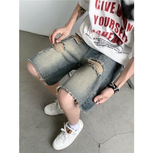 青春流行ins男直筒水洗牛仔裤 D3339 P32图片