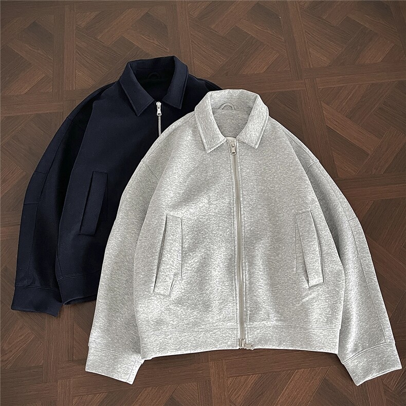 WY5550-P65特控118华棉大码重磅简约外套夹克,男装夹克,电商D232