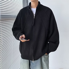 高质量针织开衫男女韩版潮流宽松2024冬季ins毛衣外套MZ631-P66，男装针织衫/毛衣，星座412-3