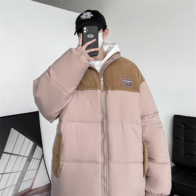 冬季加厚灯芯绒棉衣男宽松立领男士棉服潮流棉袄A266-WMY8623-P75,男装棉衣,电商A266