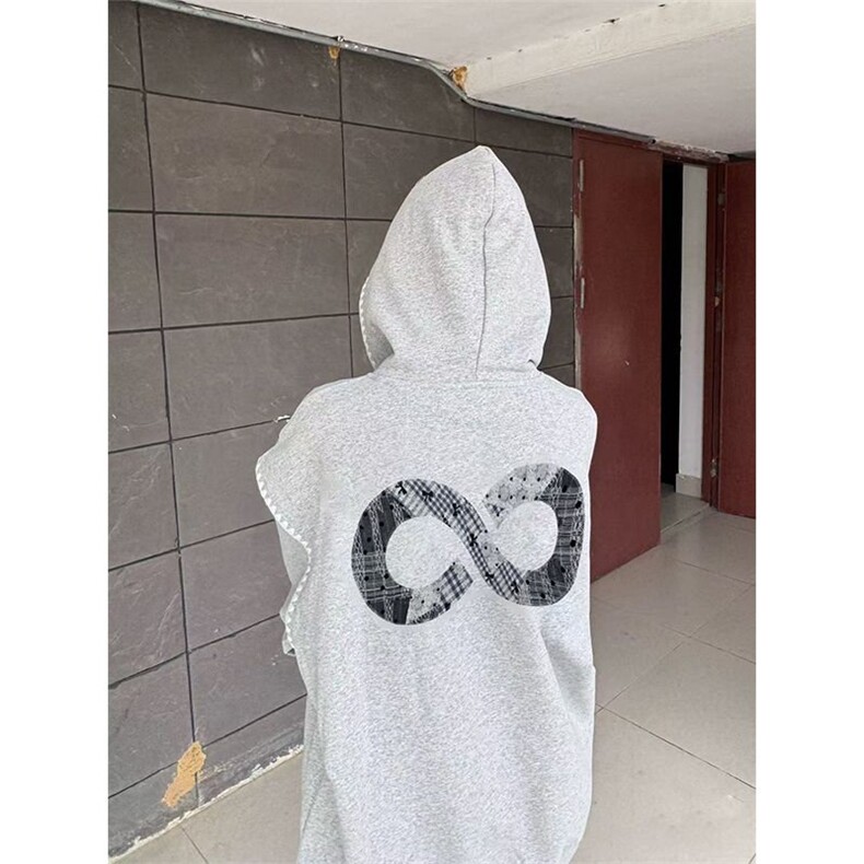5505-P65新款纯棉华棉复合牛奶丝休闲连帽卫衣薄款,女装卫衣/绒衫,星座617A-2