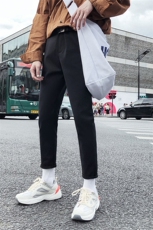 男士街拍英伦小脚裤早秋主推青年9分裤休闲裤606-2/（），男装休闲裤，星座1506-1