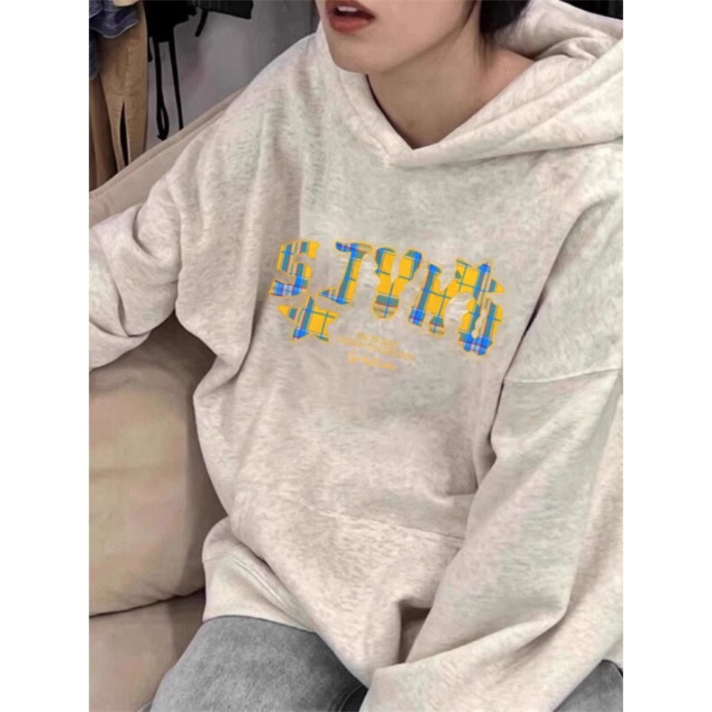 5503-P60新款刺绣花设计纯棉华棉复合牛奶丝连帽卫衣,女装卫衣/绒衫,星座617A-2