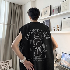 量大优可提供视频2024夏季美式麂皮绒背心D223A-BP2434-P18，男装背心/马甲，电商019-1